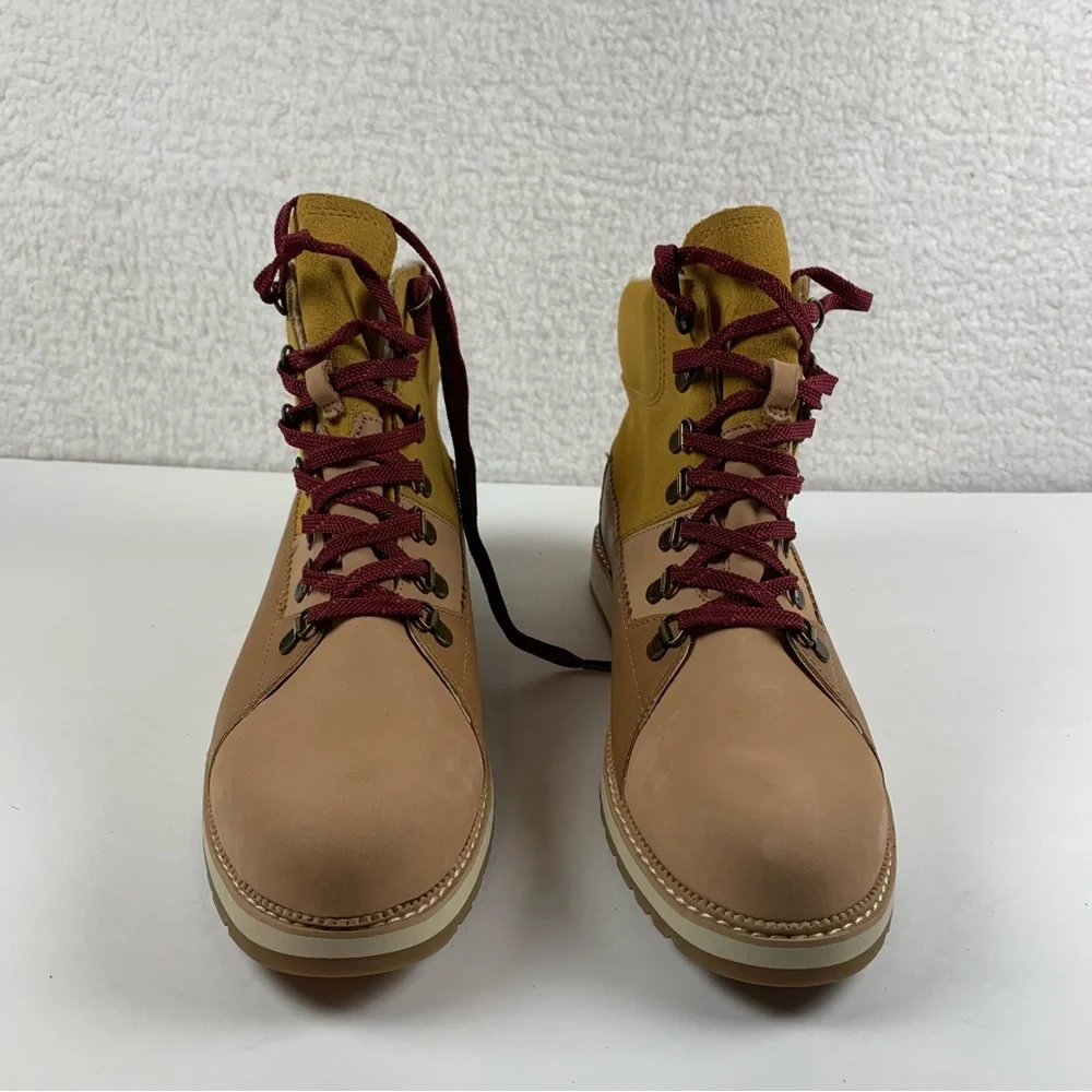 Tom's Mesa Hiking Boots Honey Oil Nubuck Suede Shoes Women's Size‎ 10 NWOB 7303 - Picture 3 of 10